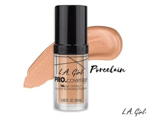 LA Girl HD Pro Coverage Illuminating Foundation - Porcelain ( 0.95 oz ) - Picture 1 of 3