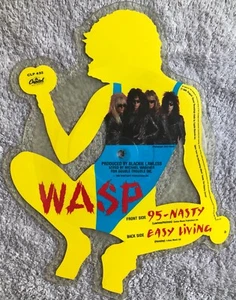 Wasp 95-Nasty 1986 UK Capitol Vinyl 7" Picture Disc clp 432 - Imagen 1 de 2