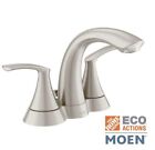 Moen Ws84550srn 1.2 Gpm Double Handle Spot Resist Bathroom Faucet - Brushed...