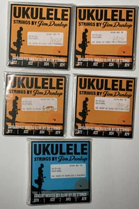 Set Of 5 Dunlop Ukulele Pro-4 Strings - 4 Soprano + 1 Concert - Picture 1 of 1