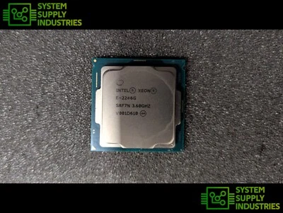 Intel Xeon E-2246G SRF7N Six Core 3.60GHz Socket LGA1151 Processor CPU 80W - Image 1 of 3