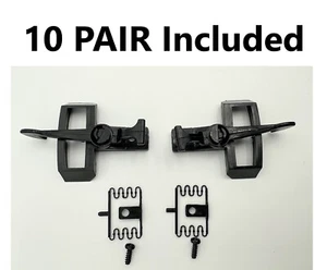 10 PAIRS G-SCALE HOOK & LOOP COUPLERS, Standard Fits MOST BACHMANN, LGB, USA - Picture 1 of 2