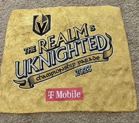 VEGAS GOLDEN KNIGHTS STANLEY CUP CHAMPS PARADE RALLY TOWEL Cover