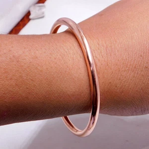 Solid Copper Bangle, Unisex Bangle, Copper bracelet, Unisex Bangle, Gift For her - Picture 1 of 5