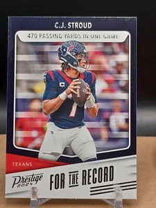 2024 Panini Prestige - For the Record #FR-CJS C.J. Stroud - Picture 1 of 1