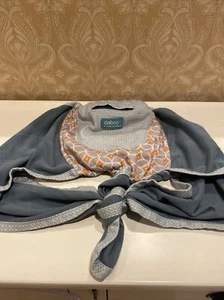 NEW Caboo Green/Orange/Tan Cotton Blend Baby Wrap Carrier - Picture 1 of 4