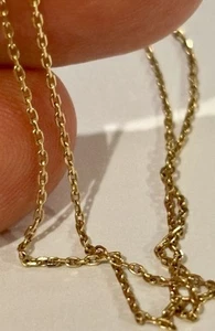 Stunning 14ct gold Link chain In Unused Condition , 40 cm - Picture 1 of 8