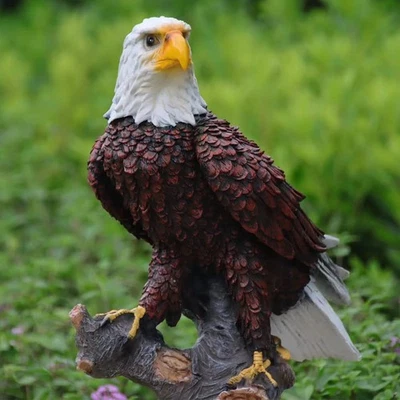Escultura de jardín y estatua Vuelo de la libertad Águila calva americana pájaro colgante... Foto 1 de 4