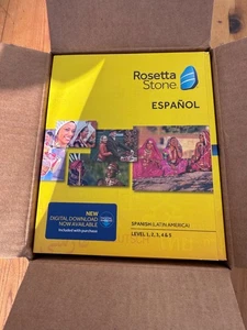 Rosetta Stone Spanish/Espanol Level 1 2 3 4 & 5 Set CD NEW M14 - Picture 1 of 3
