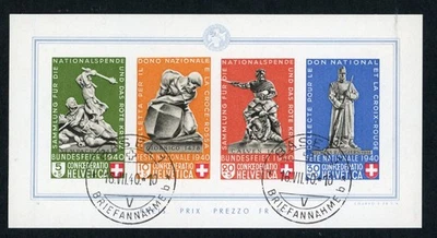 Schweiz Block Nummer 5 gestempelt - Bild 1 von 2