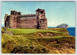 Cartolina Castello di Tantallon Scozia Rovine costiere vista scogliera - Foto 1 di 3