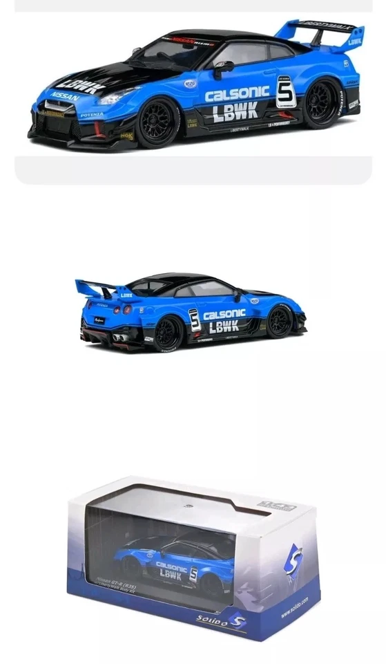 Solido 1/43 🇨🇵 2015 NISSAN GT-R  r35 LBW libertywalk - Photo 1/1