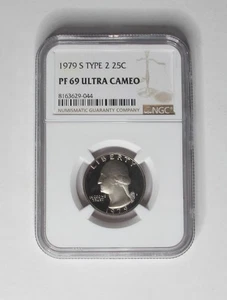 1979-S U.S. Proof Quarter Dollar * Washington * NGC PF69 * Type 2 * No Reserve - Picture 1 of 2
