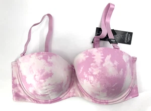 Torrid Curve Push up Strapless Multi Way Underwire Bra Purple Tie Dye 38DD NEW - Picture 1 of 5