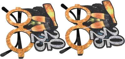 Glitzer Sonnenbrillenrahmen Silvester Party Girlande Neujahr 2025 Deko - Bild 1 von 4