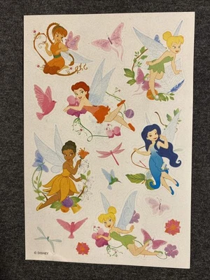 TINKER BELL Fairy Sticker Sheet Scrapbook Planner Craft Stickers - Image 1 of 3