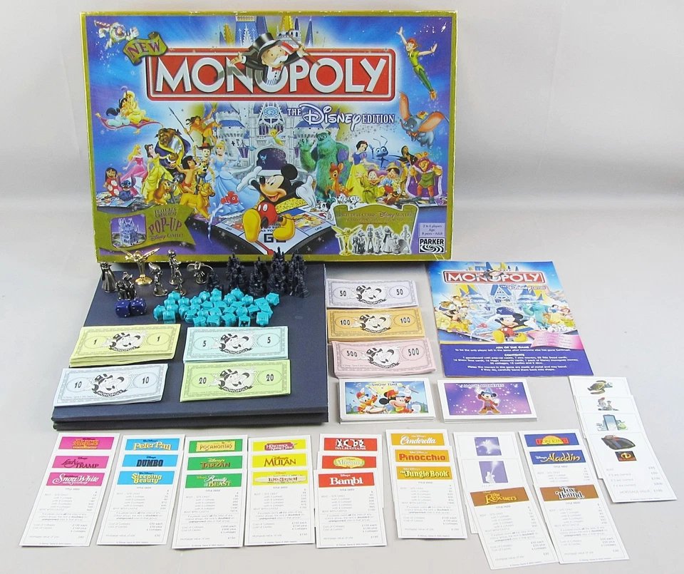 Monopoly The DISNEY Edition 2004 Vintage Collectable 3D Pop Up Castle Parker Bro - Image 1 of 4