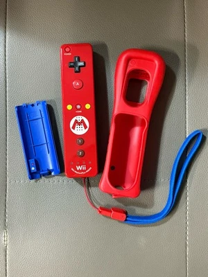 Nintendo Wii Remote Plus Mario Edition Red Controller RVL-036 Tested Japan - Image 1 of 4