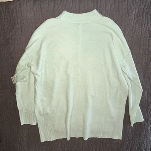 Free People Phoebe Mint Green Knit Tunic Oversized Sweater M Medium NEW $168 - Picture 1 of 5