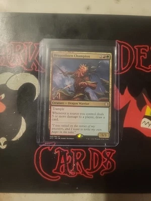 Magic The Gathering Commander Forgotten Realms "Dragonborn Champion" 45/62 RARE - Image 1 of 2