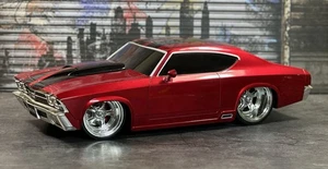 1:16 Jada Big Time Muscle Radio Control RC Red 1969 Chevy Chevelle *No Remote* - Picture 1 of 8