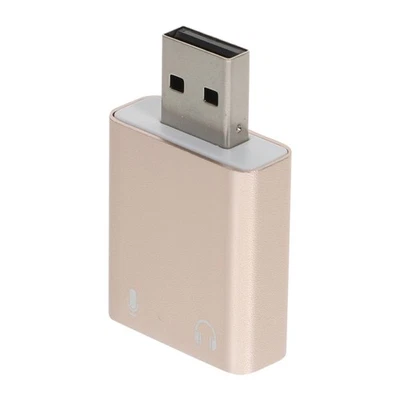  USB Sound Card Aux to Adapter Audio Interface for Pc External Soundcard - Image 1 of 4