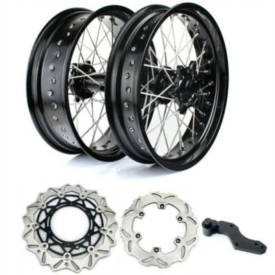 Noir 17" Roues Jantes Moyeu Disques Support pr KTM SX SXF XC-G EXC XC-F 125-540 - Photo 1/4