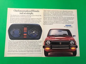 1978 HONDA CIVIC 1200 VINTAGE ORIGINAL PRINT AD ADVERTISEMENT PRINTED - Picture 1 of 1