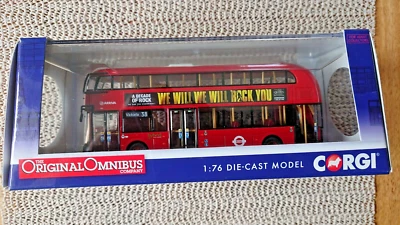 Corgi OM46606 New Bus For London 38 Victoria "WE WILL ROCK YOU" Ltd Edition 1500 - Image 1 of 4