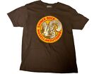 T-Shirt Magellan Outdoor groß braun glänzend Bock Ram Logo Kunstwerk EUC