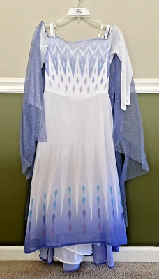 Disney Frozen II Reina del Hielo de las Nieves Disfraz Elsa Niñas Halloween Raro Nuevo Talla M 7-8 Foto 1 de 4