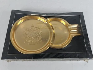 Canada Souvenir 4 Piece Party Coaster Canadian Ashtrays King Chromeware Vintage - Foto 1 di 5