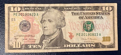 August 23rd 2019 Birthday Anniversary Bill $10 US Dollars Note *L@@K* 08-23-2019 - Image 1 of 2