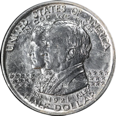 1921 Alabama Commem Half Dollar Choice BU+ Blast White Great Eye Appeal - Image 1 of 2
