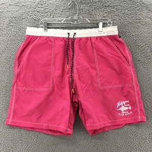 Tommy Hilfiger Swim Shorts Mens Extra Large Pink Nylon Elastic Waist Drawstring - Picture 1 of 15