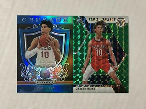 JAXSON HAYES LOT OF 2 2019-20 Mosaic GREEN MOSAIC SP RC #267 + Prizm DP BLUE RC! - Picture 1 of 3