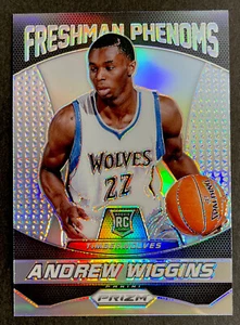 2014-15 Panini Prizm Silver Rookie Andrew Wiggins Freshman Phenoms Warriors SP - Picture 1 of 3