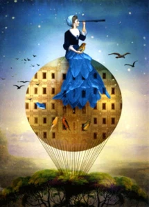 POSTKARTE / KÖNIGIN DER SCHWERTER / POSTCARD GRUSSKARTE © CATRIN WELZ-STEIN - Bild 1 von 2
