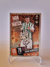 TOPPS UEFA CLUB MATCH ATTAX 2023/24 CARD MAN OF THE MATCH SIGNATURE G. RODRIGUEZ