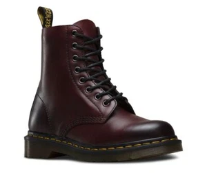 Dr Martens 8 Agujero 1460 Pascal Rojo Cereza Antiguo 21154600 Classic Doc - Imagen 1 de 6
