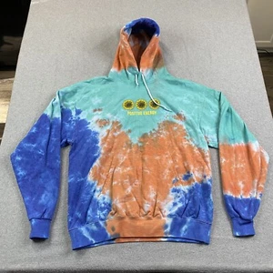 Positive Energy Hoodie Mens Large Sunflower Tie Dye Street Artist Union Clothing - Picture 1 of 17
