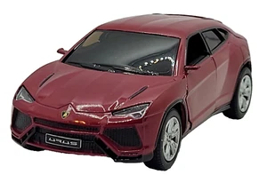 BOYS TOYS LAMBORGHINI URUS Red Rosso Mars 5"Diecast Model Toy Car OPEN DOORS NEW - Picture 1 of 11