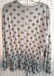 Zara Women Polka Dot long sleeve blouse - USA Size M - Picture 1 of 5
