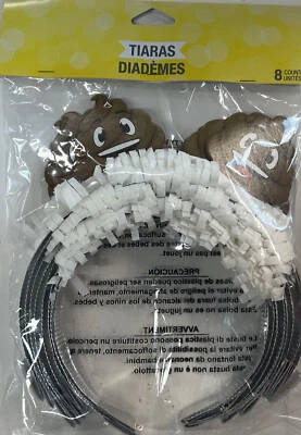Poop Emojions Tiara’s 8 Count - Image 1 of 2