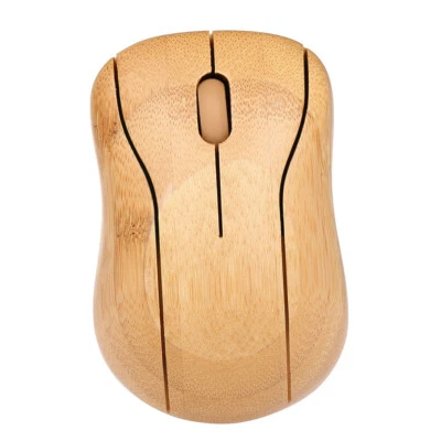 Optical  Mice PC Laptop  Mice Wooden Bamboo Material A2E2 - Image 1 of 4