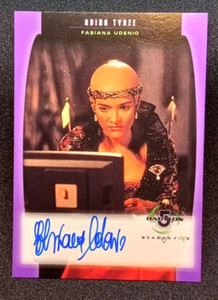 BABYLON 5: Signed by FABIANA UDENIO as Adira Tyree  card #A19