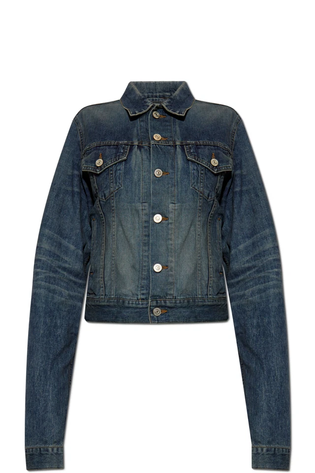 BALENCIAGA Women's Blue Denim Jacket New And Authentic - Image 1 of 1