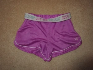 SHORTS - Justice - Purple - Athletic style - Girl's - Sz 10 - Picture 1 of 3