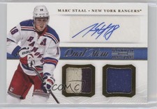 2013-14 Panini National Treasures Dual Memorabilia Auto Marc Staal #DM-MAS Auto