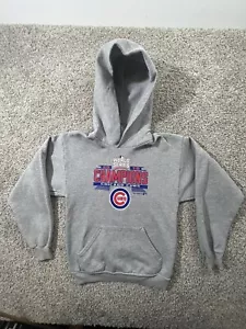 Chicago Cubs Youth Large World Series 2016 Champions Hoodie Sweatshirt Gray - Picture 1 of 9